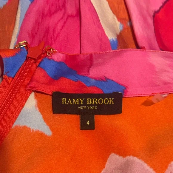 Ramy Brook Tatiana Floral Stretch Silk Halter Gown - Picture 11 of 13